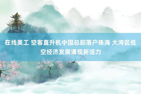 在线美工 空客直升机中国总部落户珠海 大湾区低空经济发展涌现新活力